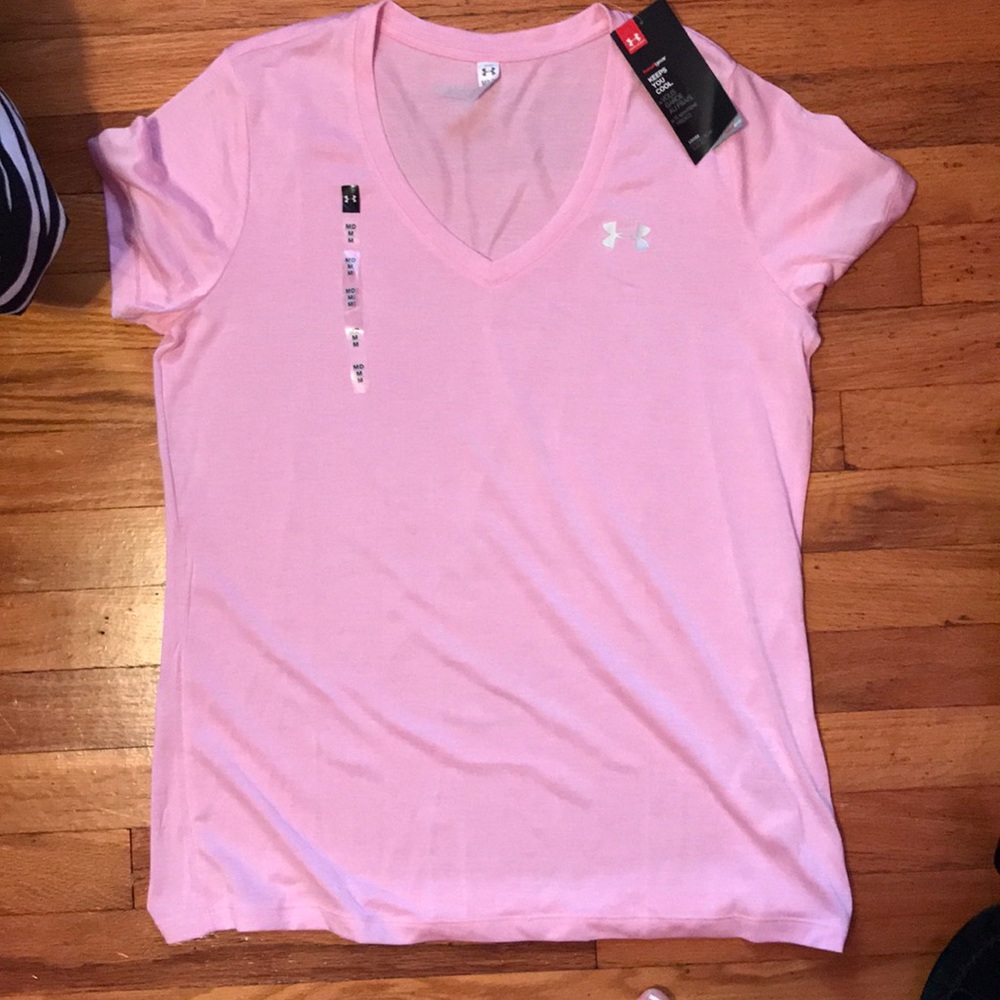 Under Armour top light pink